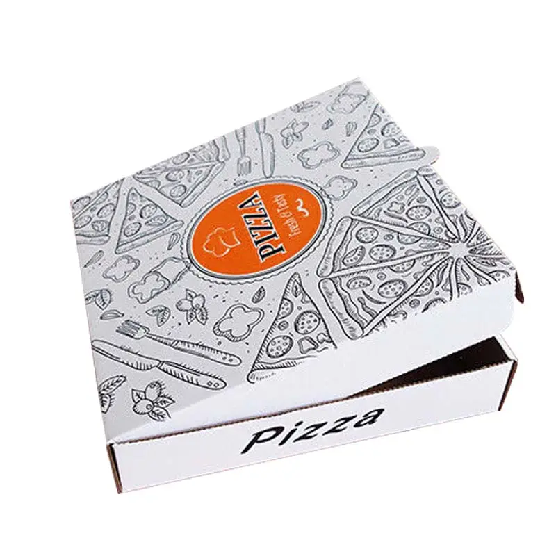 Free Sample Wholesale High Quality Cheap modern bakery canada white square pizza box for restaurant