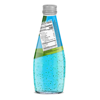 Retail Basilicum Zaad Drank Met Cocktail Smaak 290Ml Warm Product Hot Selling Private Label Oem Brc Halal Certificaat