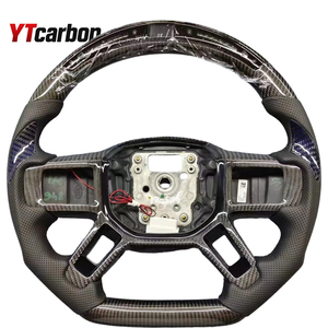 Volante de Fibra de Carbono YTcarbon con Luces LED para Defender 20-24, con Levas de Cambio Personalizables y Calefacción, Modificación para Automóvil - Product Image 1