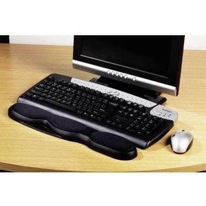 Kensington Non-Antistatic Plastic <b>Wrist</b> <b>Rest</b> Black 45 X 3 X 8.3 cm (W X H X D) - Product Image 1