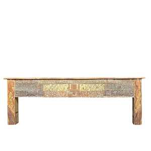 Hand-Carved Vintage Wooden Console <b>Table</b> Luxury Rustic for Entry Villa Living Room Bedroom Handmade Solid Wood <b>Mirrored</b> Hotels - Product Image 3