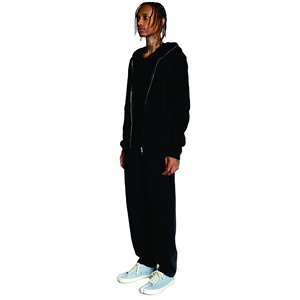 Full Face Zip Hoodie Custom Logo Unisex Cotton <b>Fleeced</b> Blank Full Face Zip Hoodie <b>Black</b> And All Color Zip-up Hoodies Custom Made - Product Image 4