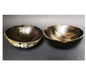 427 Cuerno de búfalo natural Rústico Moderno Oval Formas redondas Cuerno Plato de afeitar - Product Image 4