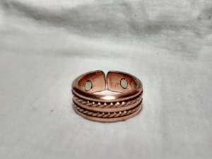 Anillo magnético de alambre trenzado de joyería de cobre puro clásico más vendido para hombres y mujeres al por mayor sin tecnología de incrustaciones - Product Image 3