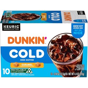 Café Frío con Sabor a Caramelo Dunkin', 10 Cápsulas Compatibles con Keurig K-Cup - Product Image 6