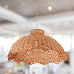 โคมไฟระย้าหวายทรงเปลือกหอยขนาดใหญ่60วัตต์จี้ตกแต่งบ้านที่ทันสมัยสำหรับห้องนั่งเล่นหรือห้องนอน - Product Image 4