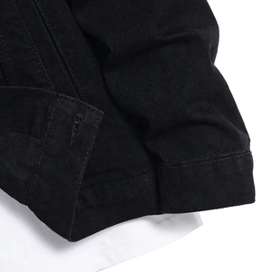 Veste d'hiver respirante de haute qualité pour homme en toile à col montant fin avec logo frontal, vente en gros - Product Image 3