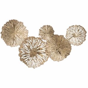 Elegante pieza artística de decoración de diseño floral de Arte de pared de Metal de lujo hecha a mano para agregar belleza en interiores de casas con estilo premium - Product Image 5