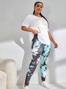 Leggings de conception fleurie de nouveau style 2026 Leggings de qualité personnalisés Leggings serrés fabriqués par un fournisseur pakistanais - Product Image 6