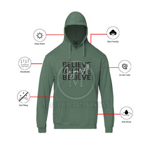 Sweat à capuche en molleton pour homme en coton mélangé imprimé d'hiver, cordon de serrage réglable, poche kangourou, respirant, utilisation en extérieur, qualité supérieure - Product Image 3