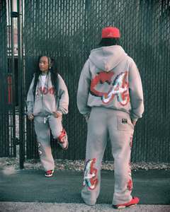 Chándal de invierno de alta calidad para hombre, conjunto de 2 piezas con cremallera, joggers holgados y trajes sostenibles, características transpirables - Product Image 5