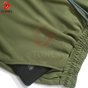 Pantalones Cortos Deportivos Premium para Hombre, Talla Grande, con Cordón, Logotipo Personalizado, Secado Rápido y Transpirables, para Fitness, Running, Entrenamiento y Deportes - Product Image 3