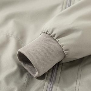 Veste bomber de baseball légère pour homme avec col montant, fermeture éclair intégrale, vêtement de sport pour le printemps, l'automne et l'hiver, logo sur le devant - Product Image 3