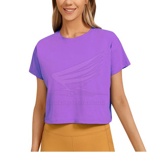 Camiseta Corta de Lona Informal de Verano con Logotipo Personalizado al por Mayor, Último Diseño para Venta en Línea - Product Image 3