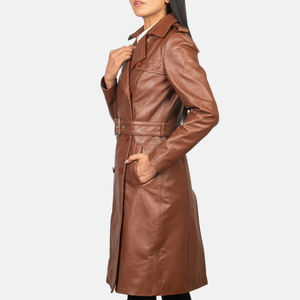 Moda Popular otoño abrigos Pu chaquetas de cuero mujeres chaquetas de cuero para damas nuevos últimos diseños personalizados chaqueta de cuero para mujer - Product Image 2