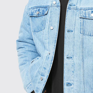 Chaqueta vaquera acolchada cálida con el mejor diseño, bombardero vaquero en estilo único, Chaquetas vaqueras a granel - Product Image 4