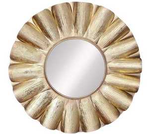 Miroir mural en métal au design martelé pour la décoration de la maison, du salon, de l'hôtel, du couloir, miroir mural suspendu en placage cuivre - Product Image 5