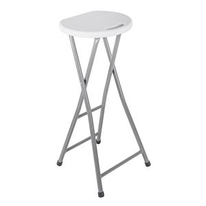 WELL HOME Tabouret de bar haut 31,5x28x70 cm Finition métallique - Product Image 1