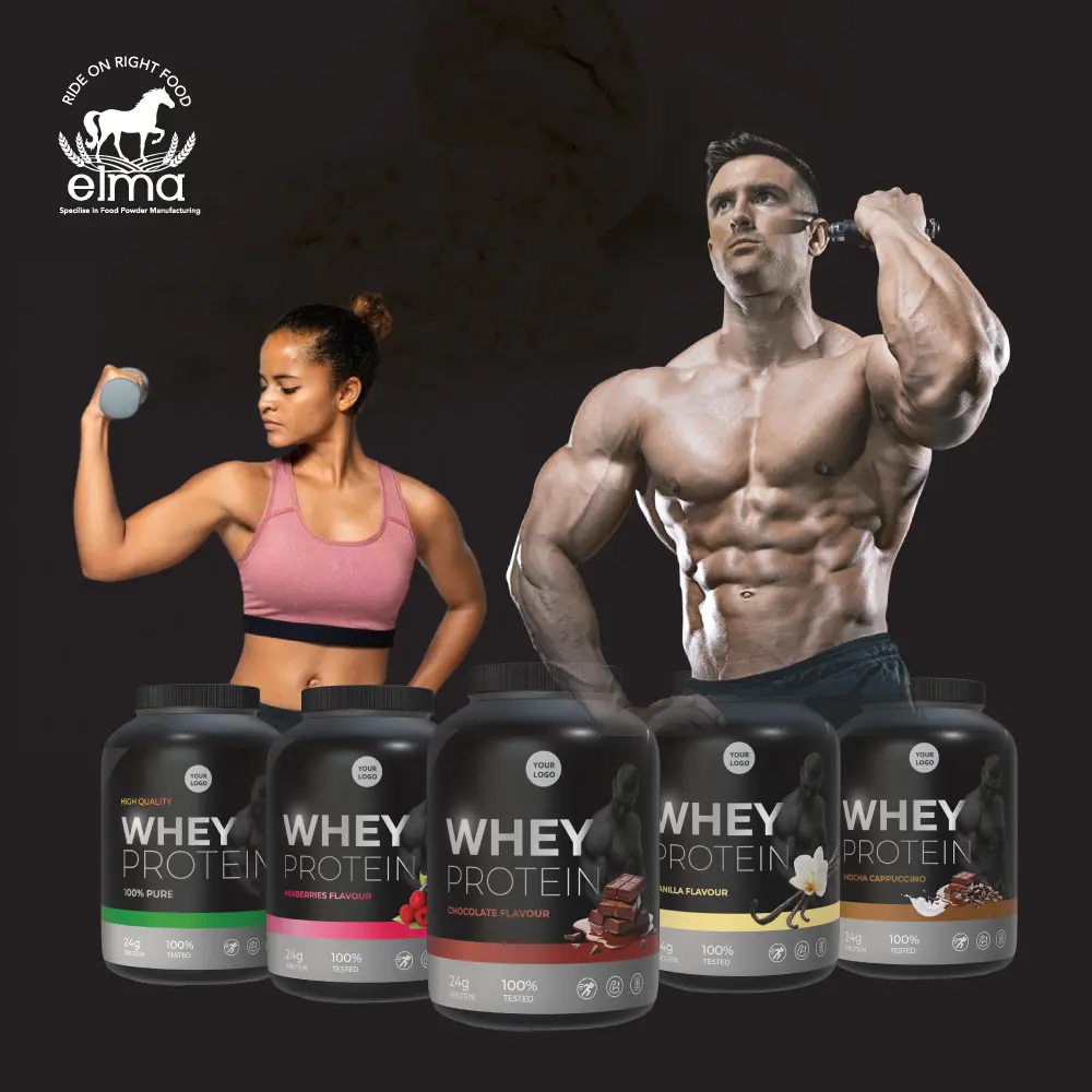 Nhà Máy Giá Whey Protein bột thể thao bổ sung vani hương vị lắc cho cơ bắp đạt được proteine musculation