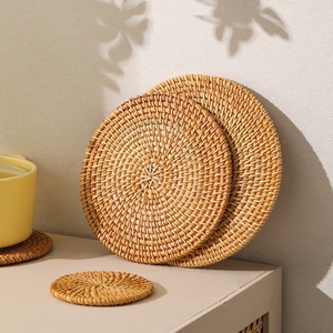 Best Selling <b>Placemats</b> Rattan Circle <b>Round</b> <b>Placemat</b> Hand Weaved Kitchen Decoration Viet Fargimex - Product Image 5