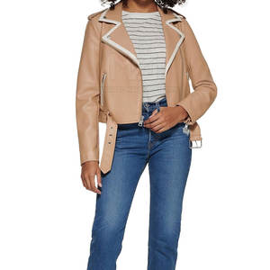 Veste en cuir pour femme, modèle 2026, dernière collection, coupe élégante, imperméable, tricotée pour l'hiver, vente en gros - Product Image 5