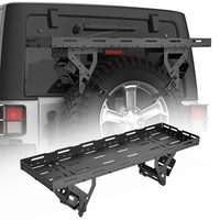 Panier de chargement pour roue de secours, compatible avec Jeep Wrangler JK JL TJ YJ CJ de 1976 à 2024, panier de chargement utilitaire, support de rangement, plateau de remplacement
