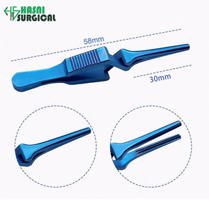 Pinzas de Acero Inoxidable con Puntas Atraumáticas para Pinzamiento Arterial y Vascular, Instrumentos Quirúrgicos Oftálmicos, Certificación CE ISO, Juego de 4 - Product Image 5