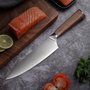 มีดทำครัวสแตนเลสคมมีดเชฟ8นิ้วสำหรับเชฟด้ามไม้สินค้ามาใหม่2025 - Product Image 2