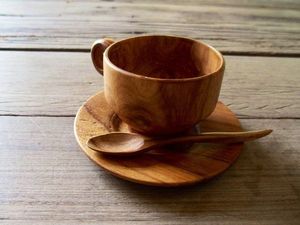 EXPERIENCE CHERRY WOODEN Morden Luxury Handmade Customizable <b>Tea</b> <b>Set</b> with Pot and Tray Coconut Wood Teapot <b>Cup</b> - Product Image 6