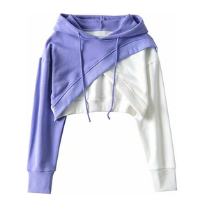 2025 Custom Solid <b>Pink</b> <b>Women's</b> Pullover Crop Top <b>Hoodie</b> Long Sleeve 3D Embroidery Breathable for Autumn Season Featuring Badge - Product Image 4