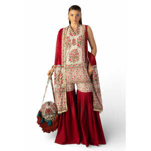 Conjunto de traje de 3 piezas estampado para mujer con dupatta CL-62179 - Product Image 6