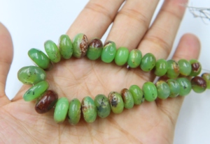 Cuentas redondas de crisoprasa australiana Cuentas de piedras preciosas de crisoprasa verde natural 8 ''pulgadas - Product Image 3