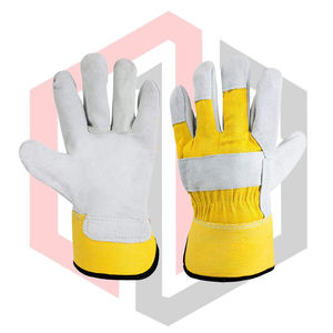 Guantes de Trabajo de Cuero Blanco y Amarillo, Resistentes a Desgarros, Transpirables, Sin Silicona, Sin Polvo, Estériles, Personalizables - Product Image 1