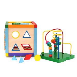 ROBINCOOL Centro de Actividades Educativo Montessori con Cubo de Engranajes y Laberinto - Product Image 3