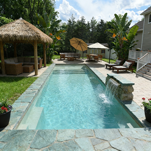 Rectangular Pre-Fabricated Glass Fiber FRP stock tank prefab patio swimming <b>pool</b> outdoor - Product Image 6