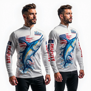 Camiseta de Pesca de Manga Larga para Hombre con Estampado Digital, Transpirable, 100% Poliéster, Tejido DryFit y Protección Solar UPF 50 para Deportes al Aire Libre - Product Image 5