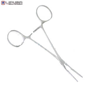 Pinces d'anastomose droites COOLEY, forceps vasculaires pédiatriques, instruments chirurgicaux manuels certifiés MOL - Product Image 3
