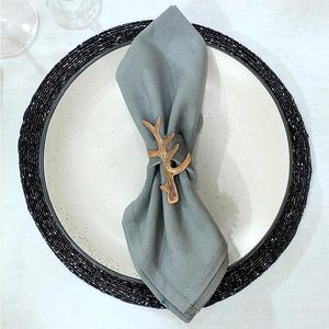 Servilletero de oro rosa, decoración de mesa de aluminio de alta calidad, toque rústico elegante y romántico para impresionar a los invitados en las fiestas - Product Image 6