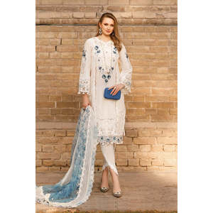 ชุดเครื่องแต่งกายหรูหรา Maria.B คอลเลคชั่น Luxury Lawn รุ่น SS'24-15A-TC-335 สำหรับเทศกาลฤดูใบไม้ผลิ/ฤดูร้อนและเทศกาลอีด - Product Image 1