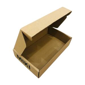 Caja de cartón corrugado personalizada de alta calidad para zapatos, embalaje reciclable autoerigible con impresión flexográfica, caja de papel sostenible - Product Image 1