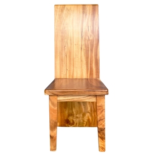 Silla de Comedor de Madera Maciza con Borde Natural, Hecha a Mano, de Madera Sua, Estilo Wabi-Sabi, Ligera, para Comedor, Restaurante, Cafetería, Villa - Product Image 2