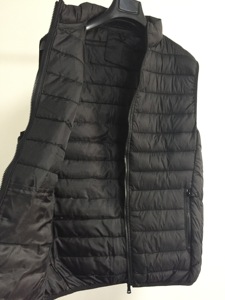 Chaleco acolchado personalizado, chaqueta sin mangas, chaleco acolchado impermeable, chaleco acolchado con cuello levantado para hombre - Product Image 5