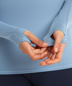 Top de Yoga de manga larga para mujer de alta calidad, transpirable y de secado rápido para entrenamiento y fitness - Product Image 4