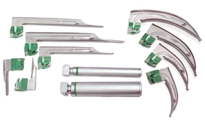 <b>Mac</b> Miller 2 Handles Anesthesia Fiberoptic Laryngoscope with 9 Blades Surgical Instruments Basis Box Set Anesthesia Fiberoptic - Product Image 4