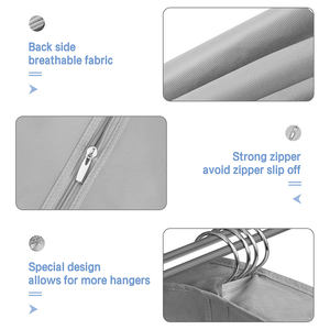 卸売大容量トラベルガーメントバッグ不織布ポータブル防湿スーツバッグジッパー付き閉鎖 - Product Image 6