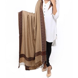 ผ้าคลุมไหล่ Pashmina สำหรับผู้หญิงผ้าคลุมไหล่ลายดอกไม้สำหรับฤดูหนาว - Product Image 4