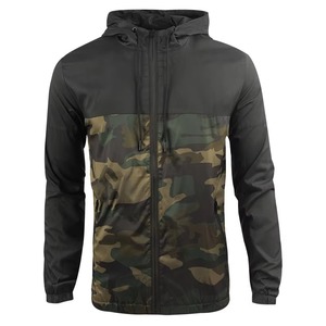 Chaqueta cortavientos para hombre de suministro de fábrica 100% poliéster Material transpirable cómodo con capucha XL temporada de invierno estilo callejero - Product Image 2