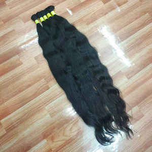 Extensions de cheveux vierges indiennes de qualité supérieure, peuvent être teintes, décolorées et coiffées, disponibles à prix réduit - Product Image 1