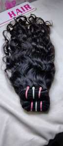 Paquete de cabello crudo de un solo donante indio Natural de 16 pulgadas de Jerry Product Extensiones de cabello de Trama humana de alta calidad Estilo de onda natural - Product Image 5