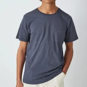 Alta Qualidade Plus Size O-Pescoço Gota Ombro T-shirt dos homens Peso Pesado Em Branco Logotipo Personalizado Tshirt De BD Fornecedor
